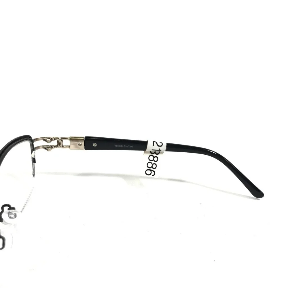 Roberto Steffani RS 159 COL 90 Eyeglasses Frames Black Cat Eye 54-18-140